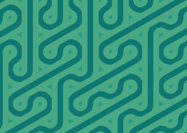 Renkli fayanslar, pürüzsüz rastgele birbirine bağlı dalgalı çizgiler deseni, bağlantı sanatı arkaplan tasarımı çizimi  