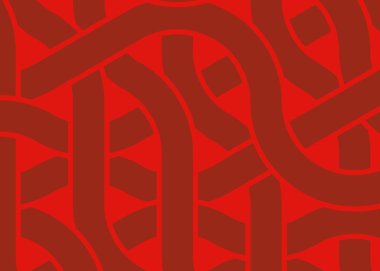 Renkli fayanslar, pürüzsüz rastgele birbirine bağlı dalgalı çizgiler deseni, bağlantı sanatı arkaplan tasarımı çizimi  