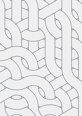 Renkli fayanslar, pürüzsüz rastgele birbirine bağlı dalgalı çizgiler deseni, bağlantı sanatı arkaplan tasarımı çizimi  