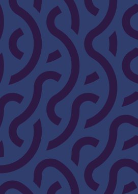 Renkli fayanslar, pürüzsüz rastgele birbirine bağlı dalgalı çizgiler deseni, bağlantı sanatı arkaplan tasarımı çizimi  