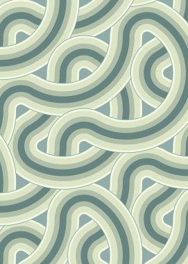 Renkli fayanslar, pürüzsüz rastgele birbirine bağlı dalgalı çizgiler deseni, bağlantı sanatı arkaplan tasarımı çizimi  