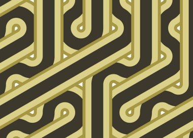 Renkli fayanslar, pürüzsüz rastgele birbirine bağlı dalgalı çizgiler deseni, bağlantı sanatı arkaplan tasarımı çizimi  