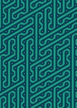 Renkli fayanslar, pürüzsüz rastgele birbirine bağlı dalgalı çizgiler deseni, bağlantı sanatı arkaplan tasarımı çizimi  