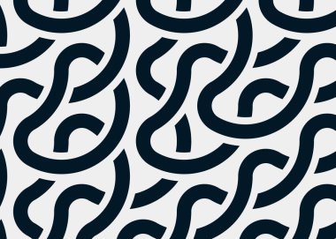 Renkli fayanslar, pürüzsüz rastgele birbirine bağlı dalgalı çizgiler deseni, bağlantı sanatı arkaplan tasarımı çizimi  