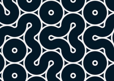 Renkli fayanslar, pürüzsüz rastgele birbirine bağlı dalgalı çizgiler deseni, bağlantı sanatı arkaplan tasarımı çizimi  