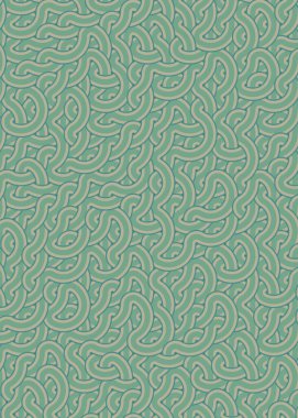 Renkli fayanslar, pürüzsüz rastgele birbirine bağlı dalgalı çizgiler deseni, bağlantı sanatı arkaplan tasarımı çizimi  