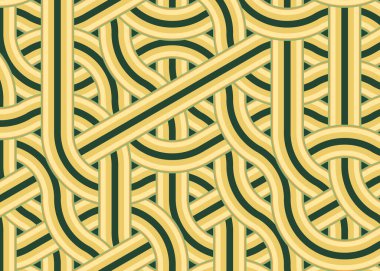 Renkli fayanslar, pürüzsüz rastgele birbirine bağlı dalgalı çizgiler deseni, bağlantı sanatı arkaplan tasarımı çizimi  