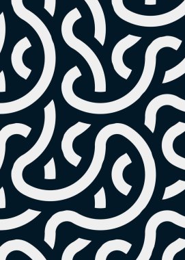 Renkli fayanslar, pürüzsüz rastgele birbirine bağlı dalgalı çizgiler deseni, bağlantı sanatı arkaplan tasarımı çizimi  