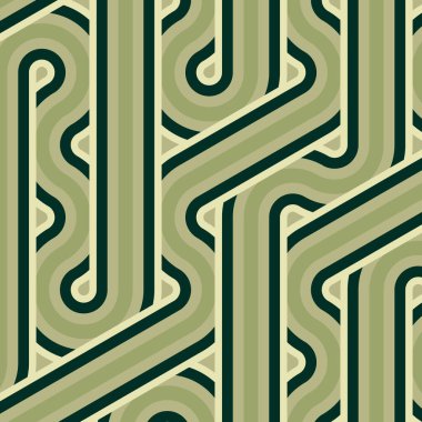 Renkli fayans, kusursuz rastgele dokuma çizgileri deseni, bağlantı sanatı arkaplan tasarımı illüstrasyonu  