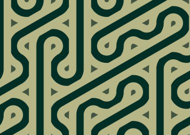 Renkli fayanslar, pürüzsüz rastgele birbirine bağlı dalgalı çizgiler deseni, bağlantı sanatı arkaplan tasarımı çizimi  