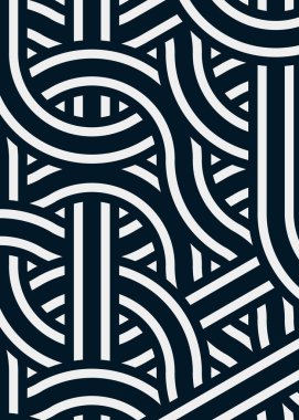 Renkli fayanslar, pürüzsüz rastgele birbirine bağlı dalgalı çizgiler deseni, bağlantı sanatı arkaplan tasarımı çizimi  