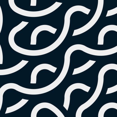 Renkli fayanslar, pürüzsüz rastgele birbirine bağlı dalgalı çizgiler deseni, bağlantı sanatı arkaplan tasarımı çizimi  