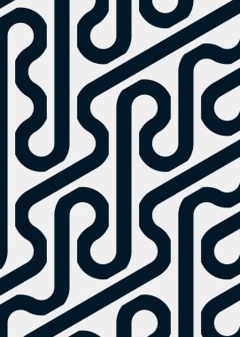 Renkli fayanslar, pürüzsüz rastgele birbirine bağlı dalgalı çizgiler deseni, bağlantı sanatı arkaplan tasarımı çizimi  