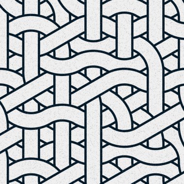 Renkli fayanslar, pürüzsüz rastgele birbirine bağlı dalgalı çizgiler deseni, bağlantı sanatı arkaplan tasarımı çizimi  