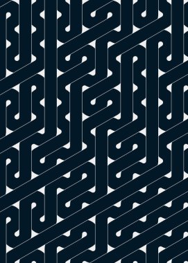 Renkli fayanslar, pürüzsüz rastgele birbirine bağlı dalgalı çizgiler deseni, bağlantı sanatı arkaplan tasarımı çizimi  