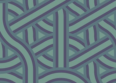 Renkli fayanslar, pürüzsüz rastgele birbirine bağlı dalgalı çizgiler deseni, bağlantı sanatı arkaplan tasarımı çizimi  