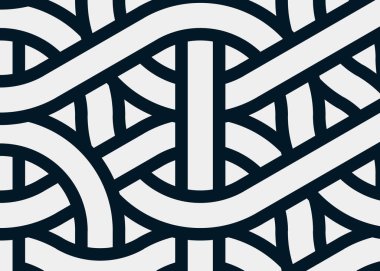 Renkli fayanslar, pürüzsüz rastgele birbirine bağlı dalgalı çizgiler deseni, bağlantı sanatı arkaplan tasarımı çizimi  