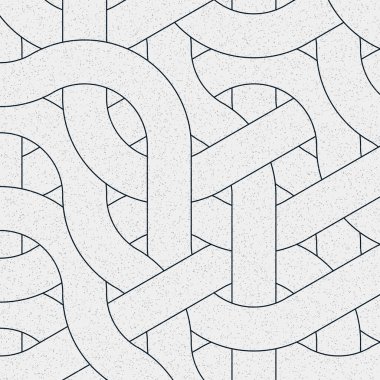 Renkli fayanslar, pürüzsüz rastgele birbirine bağlı dalgalı çizgiler deseni, bağlantı sanatı arkaplan tasarımı çizimi  