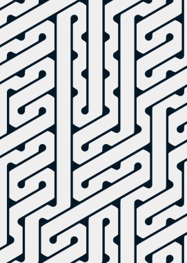 Renkli fayanslar, pürüzsüz rastgele birbirine bağlı dalgalı çizgiler deseni, bağlantı sanatı arkaplan tasarımı çizimi  