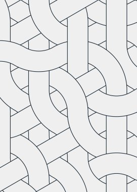 Renkli fayanslar, pürüzsüz rastgele birbirine bağlı dalgalı çizgiler deseni, bağlantı sanatı arkaplan tasarımı çizimi  