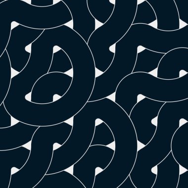 Renkli fayanslar, pürüzsüz rastgele birbirine bağlı dalgalı çizgiler deseni, bağlantı sanatı arkaplan tasarımı çizimi  