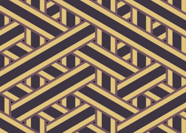 Renkli fayans, kusursuz rastgele dokuma çizgileri deseni, bağlantı sanatı arkaplan tasarımı illüstrasyonu  