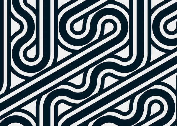 Renkli fayanslar, pürüzsüz rastgele birbirine bağlı dalgalı çizgiler deseni, bağlantı sanatı arkaplan tasarımı çizimi  