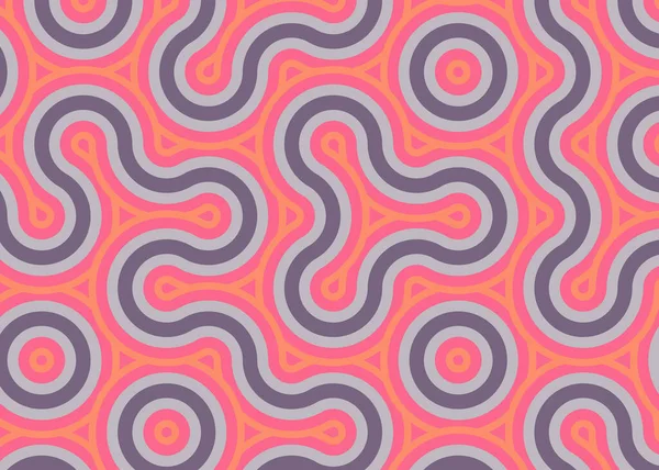 monokrom rastgele geçiş çizgileri üretken sanat tarzı renkli logo illüstrasyonu