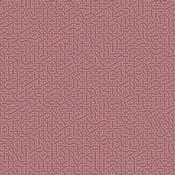 彩色瓷砖 无缝交织波浪形线条图案 连接艺术背景设计图解 — 图库矢量图片