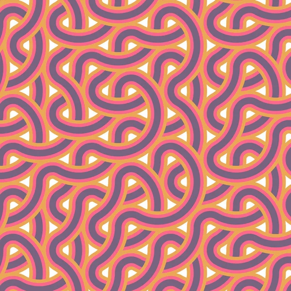 Renkli fayanslar, pürüzsüz rastgele birbirine bağlı dalgalı çizgiler deseni, bağlantı sanatı arkaplan tasarımı çizimi  