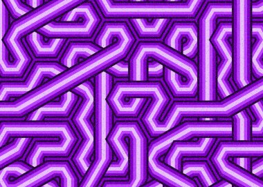 Renkli fayanslar, pürüzsüz rastgele birbirine bağlı dalgalı çizgiler deseni, bağlantı sanatı arkaplan tasarımı çizimi  