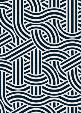 Renkli fayanslar, pürüzsüz rastgele birbirine bağlı dalgalı çizgiler deseni, bağlantı sanatı arkaplan tasarımı çizimi  