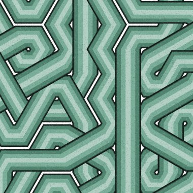 Renkli fayanslar, pürüzsüz rastgele birbirine bağlı dalgalı çizgiler deseni, bağlantı sanatı arkaplan tasarımı çizimi  