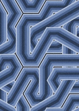 Renkli fayanslar, pürüzsüz rastgele birbirine bağlı dalgalı çizgiler deseni, bağlantı sanatı arkaplan tasarımı çizimi  