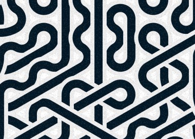 Renkli fayanslar, pürüzsüz rastgele birbirine bağlı dalgalı çizgiler deseni, bağlantı sanatı arkaplan tasarımı çizimi  