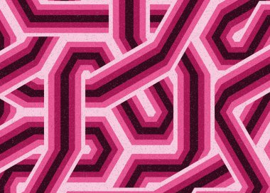 Renkli fayanslar, pürüzsüz rastgele birbirine bağlı dalgalı çizgiler deseni, bağlantı sanatı arkaplan tasarımı çizimi  