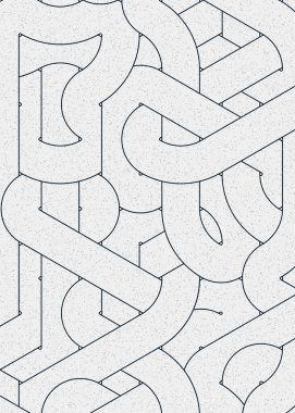 Renkli fayanslar, pürüzsüz rastgele birbirine bağlı dalgalı çizgiler deseni, bağlantı sanatı arkaplan tasarımı çizimi  