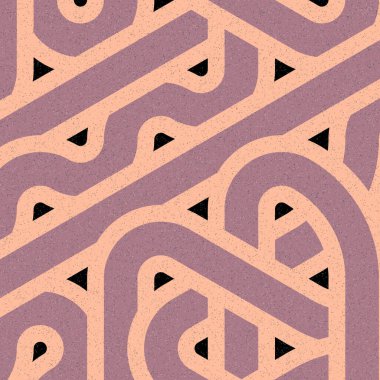 Renkli fayanslar, pürüzsüz rastgele birbirine bağlı dalgalı çizgiler deseni, bağlantı sanatı arkaplan tasarımı çizimi  