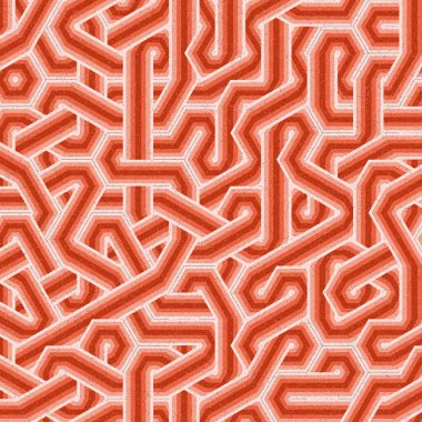 Renkli fayanslar, pürüzsüz rastgele birbirine bağlı dalgalı çizgiler deseni, bağlantı sanatı arkaplan tasarımı çizimi  