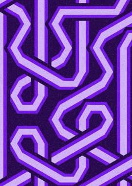 Renkli fayanslar, pürüzsüz rastgele birbirine bağlı dalgalı çizgiler deseni, bağlantı sanatı arkaplan tasarımı çizimi  