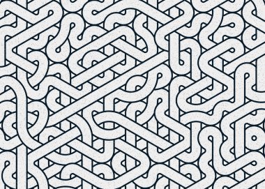 Renkli fayanslar, pürüzsüz rastgele birbirine bağlı dalgalı çizgiler deseni, bağlantı sanatı arkaplan tasarımı çizimi  