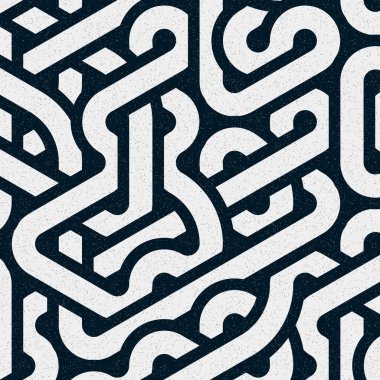 Renkli fayanslar, pürüzsüz rastgele birbirine bağlı dalgalı çizgiler deseni, bağlantı sanatı arkaplan tasarımı çizimi  