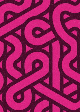 Renkli fayanslar, pürüzsüz rastgele birbirine bağlı dalgalı çizgiler deseni, bağlantı sanatı arkaplan tasarımı çizimi  