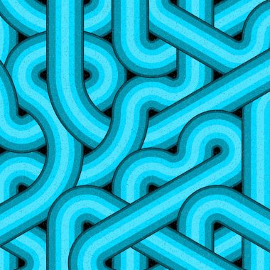 Renkli fayanslar, pürüzsüz rastgele birbirine bağlı dalgalı çizgiler deseni, bağlantı sanatı arkaplan tasarımı çizimi  