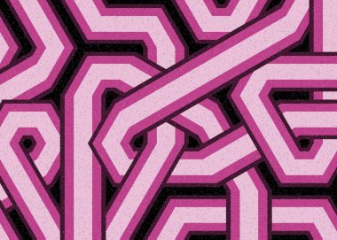 Renkli fayanslar, pürüzsüz rastgele birbirine bağlı dalgalı çizgiler deseni, bağlantı sanatı arkaplan tasarımı çizimi  