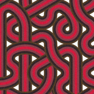 Renkli fayanslar, pürüzsüz rastgele birbirine bağlı dalgalı çizgiler deseni, bağlantı sanatı arkaplan tasarımı çizimi  