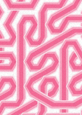 Renkli fayanslar, pürüzsüz rastgele birbirine bağlı dalgalı çizgiler deseni, bağlantı sanatı arkaplan tasarımı çizimi  