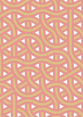 Renkli fayanslar, pürüzsüz rastgele birbirine bağlı dalgalı çizgiler deseni, bağlantı sanatı arkaplan tasarımı çizimi  