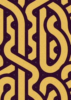 Renkli fayanslar, pürüzsüz rastgele birbirine bağlı dalgalı çizgiler deseni, bağlantı sanatı arkaplan tasarımı çizimi  