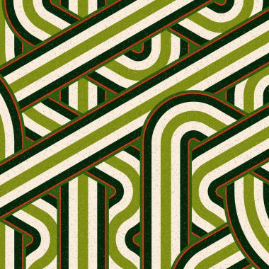 Renkli fayanslar, pürüzsüz rastgele birbirine bağlı dalgalı çizgiler deseni, bağlantı sanatı arkaplan tasarımı çizimi  